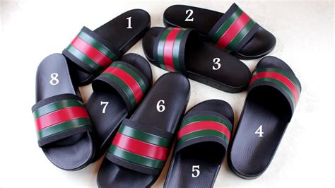 what do fake gucci slides look like|authenticate gucci marmont raffia slides.